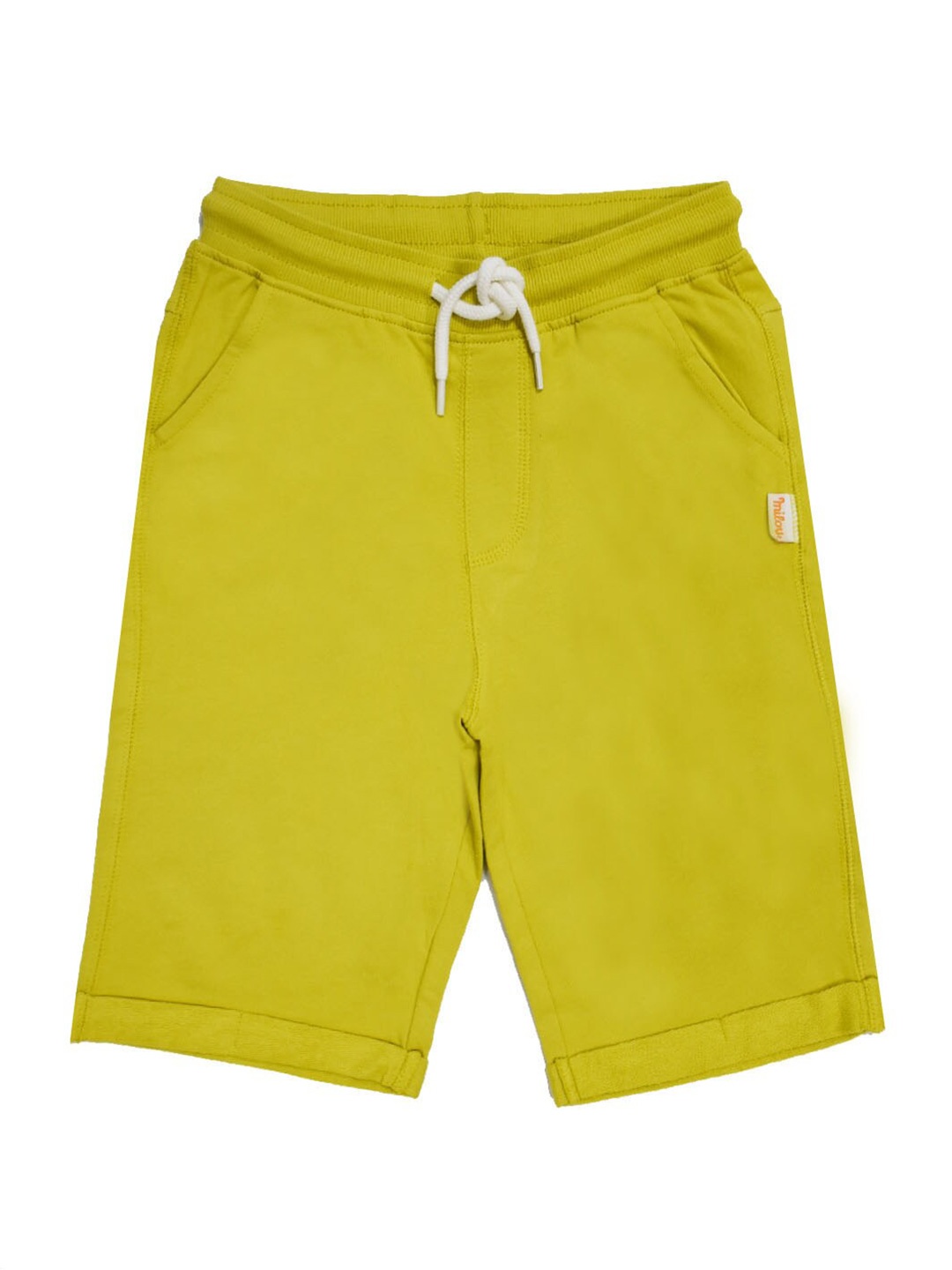 

milou Boys Low-Rise Pure Cotton Shorts, Yellow