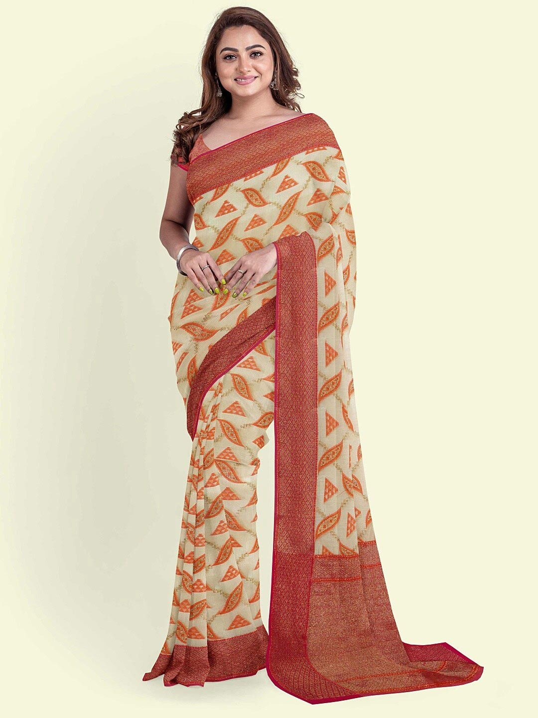 

PTIEPL Banarasi Silk Works Woven Design Zari Banarasi Saree, Pink
