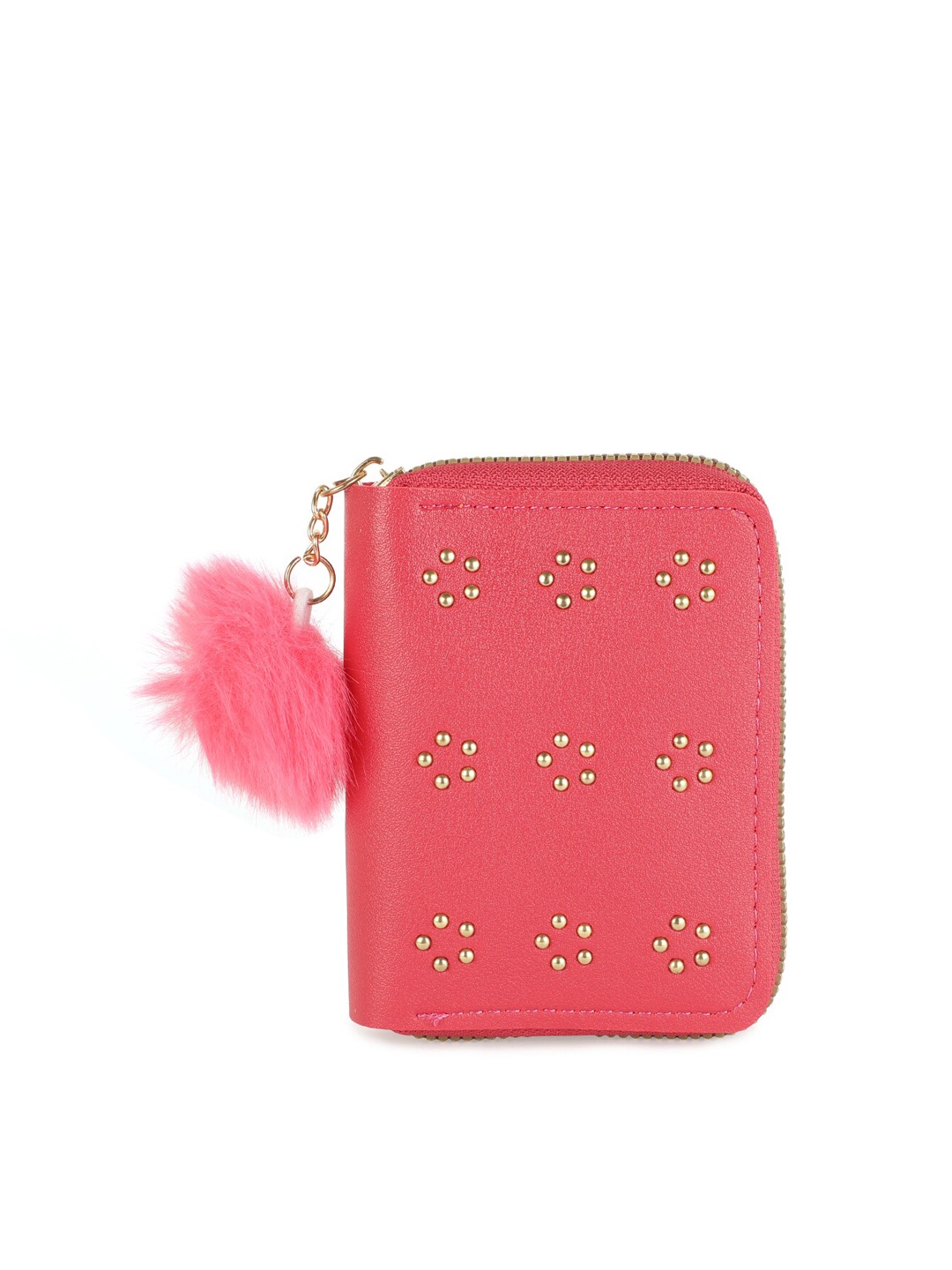 

ZEVORA Women Embellished Zip Around Wallet, Rose