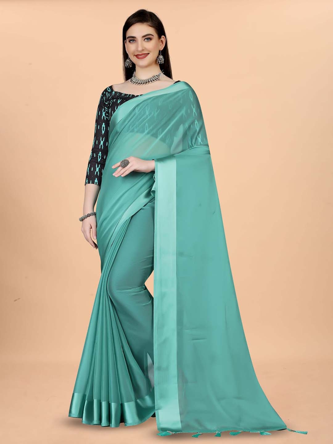 

Mitera Silk Cotton Saree, Blue