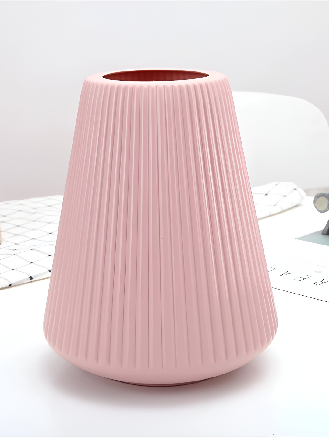 Satyam Kraft Unbreakable Flower Vase, Pink