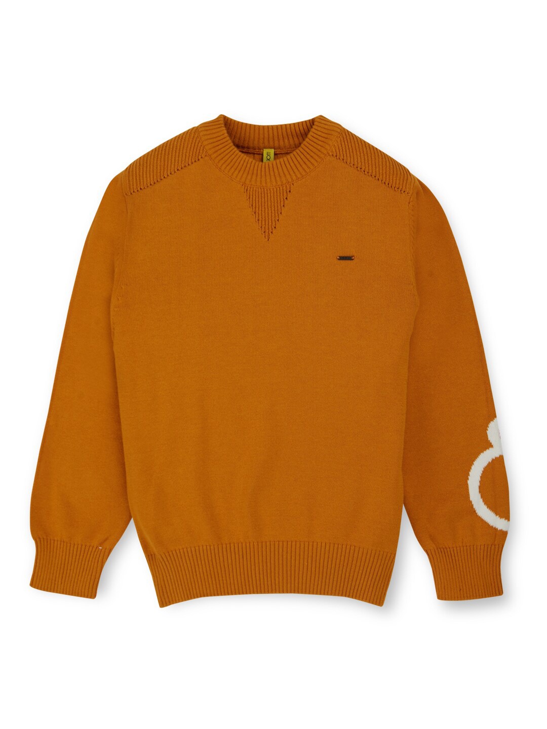 

Gini and Jony Boys Ribbed Cotton Pullover, Brown