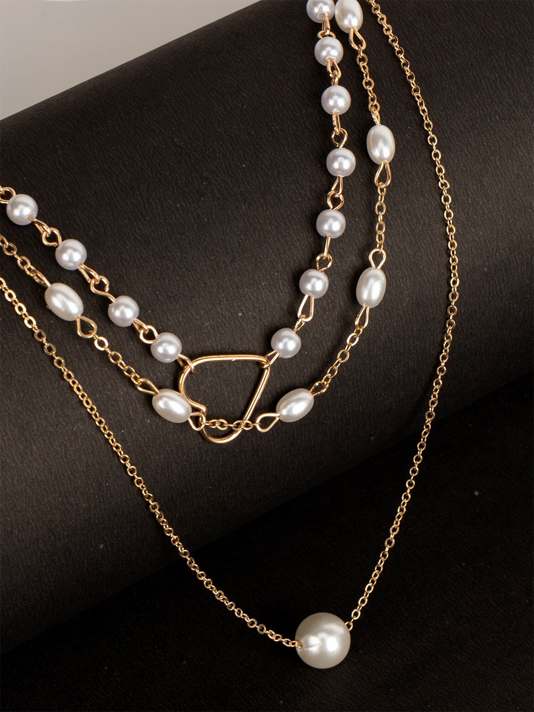 

Kazo Gold-Plated Layered Pearl Necklace