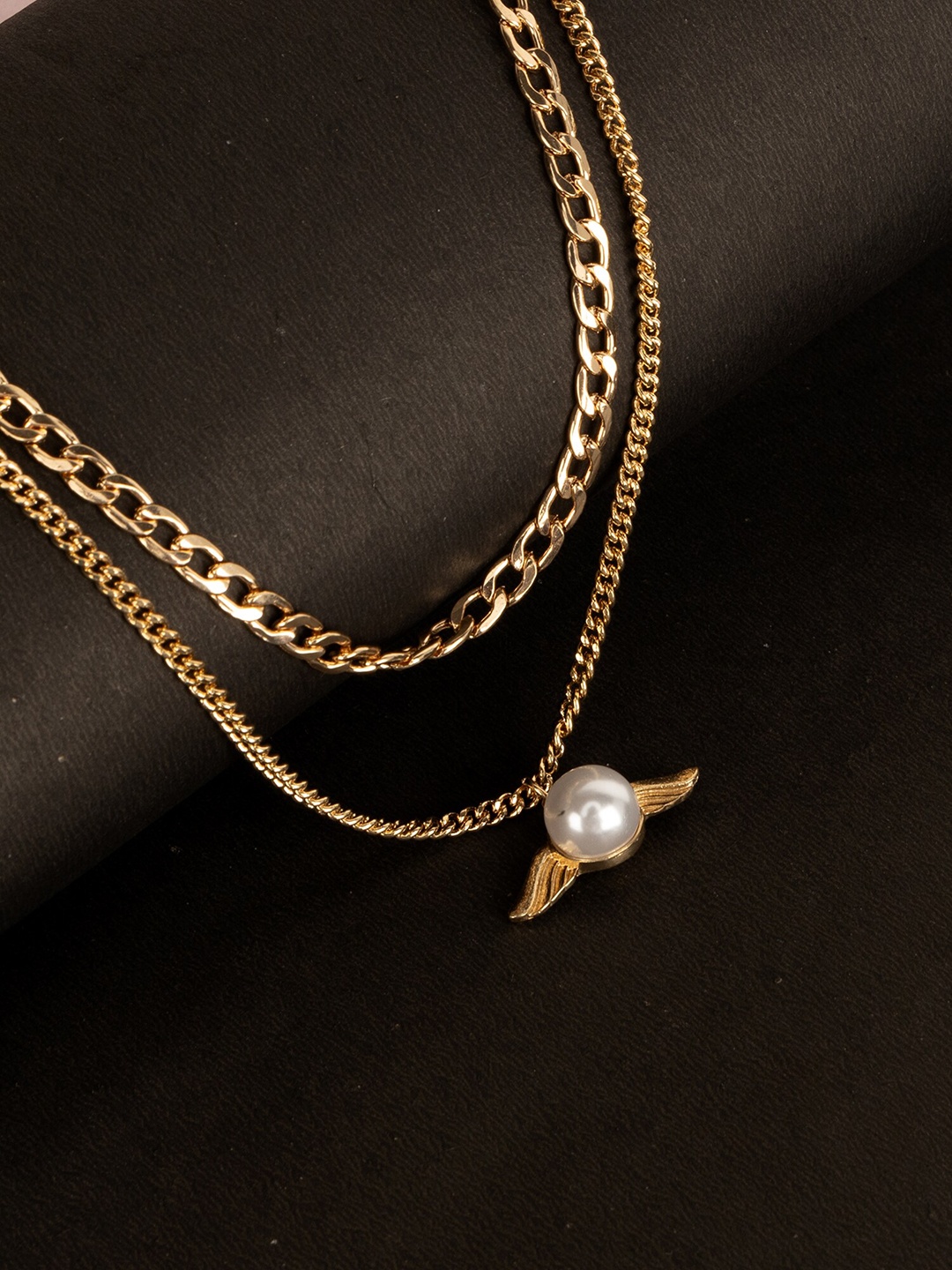 

Kazo Gold-Plated Beaded Layered Necklace