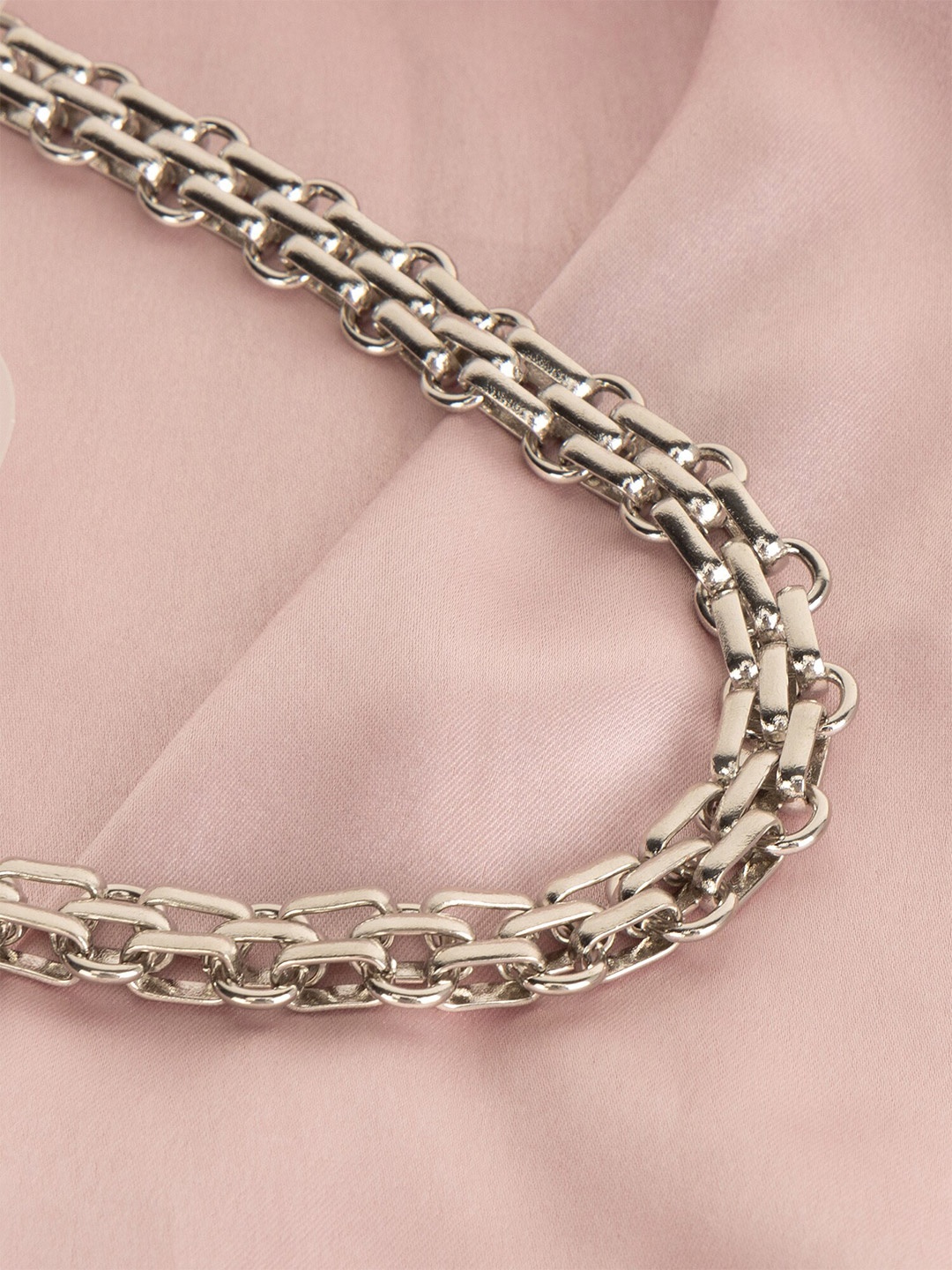 

Kazo Gold-Plated Necklace, Silver
