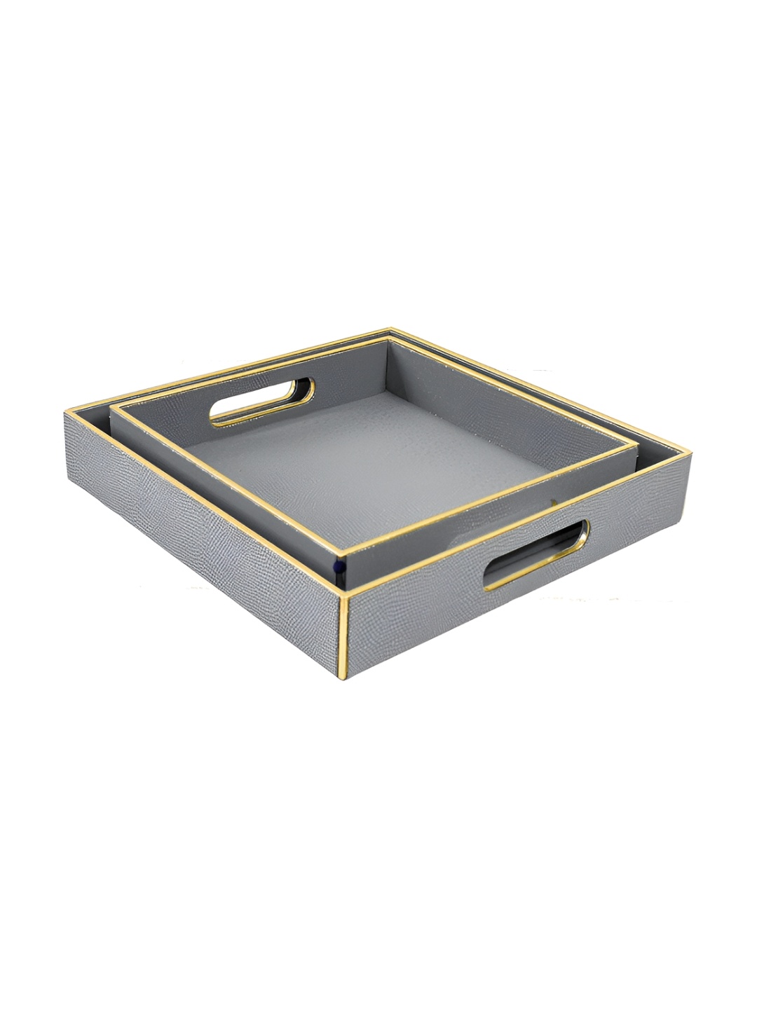 

ICHKAN Grey 2-Pcs Rectangle Serving Trays