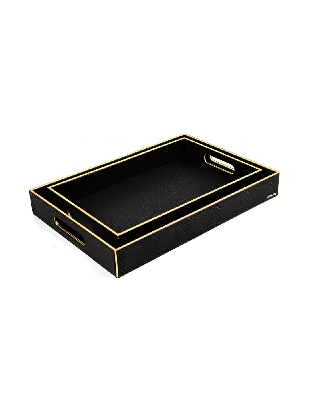 

ICHKAN Black 2 Pieces Rectangle Serving Trays