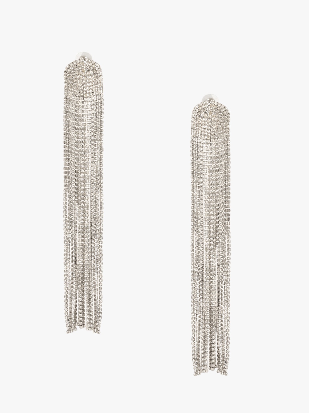 

Kazo Silver-Plated Contemporary Drop Earrings