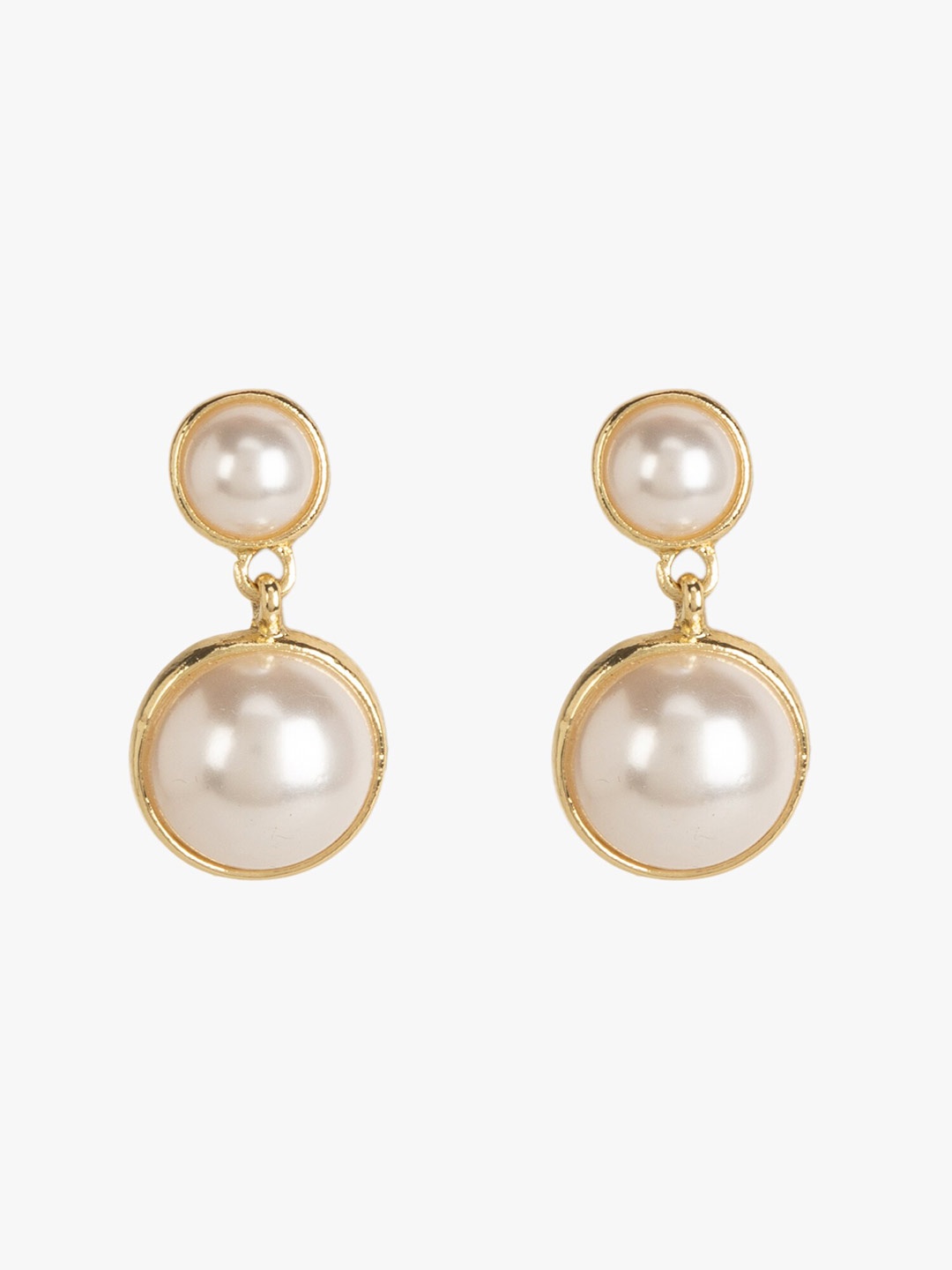 

Kazo Gold Plated Pearl Drop Earrings, White