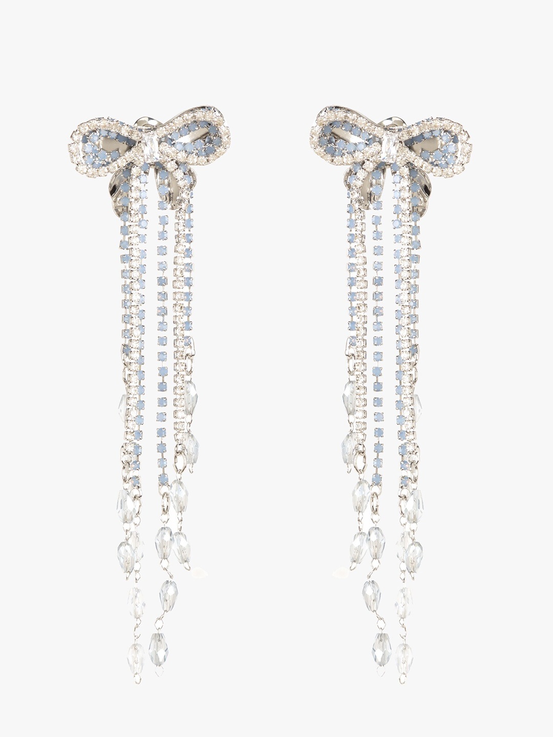 

Kazo Silver-Toned Contemporary Drop Earrings