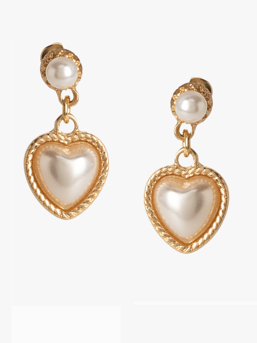 

Kazo Gold-Plated Contemporary Pearl Drop Earrings