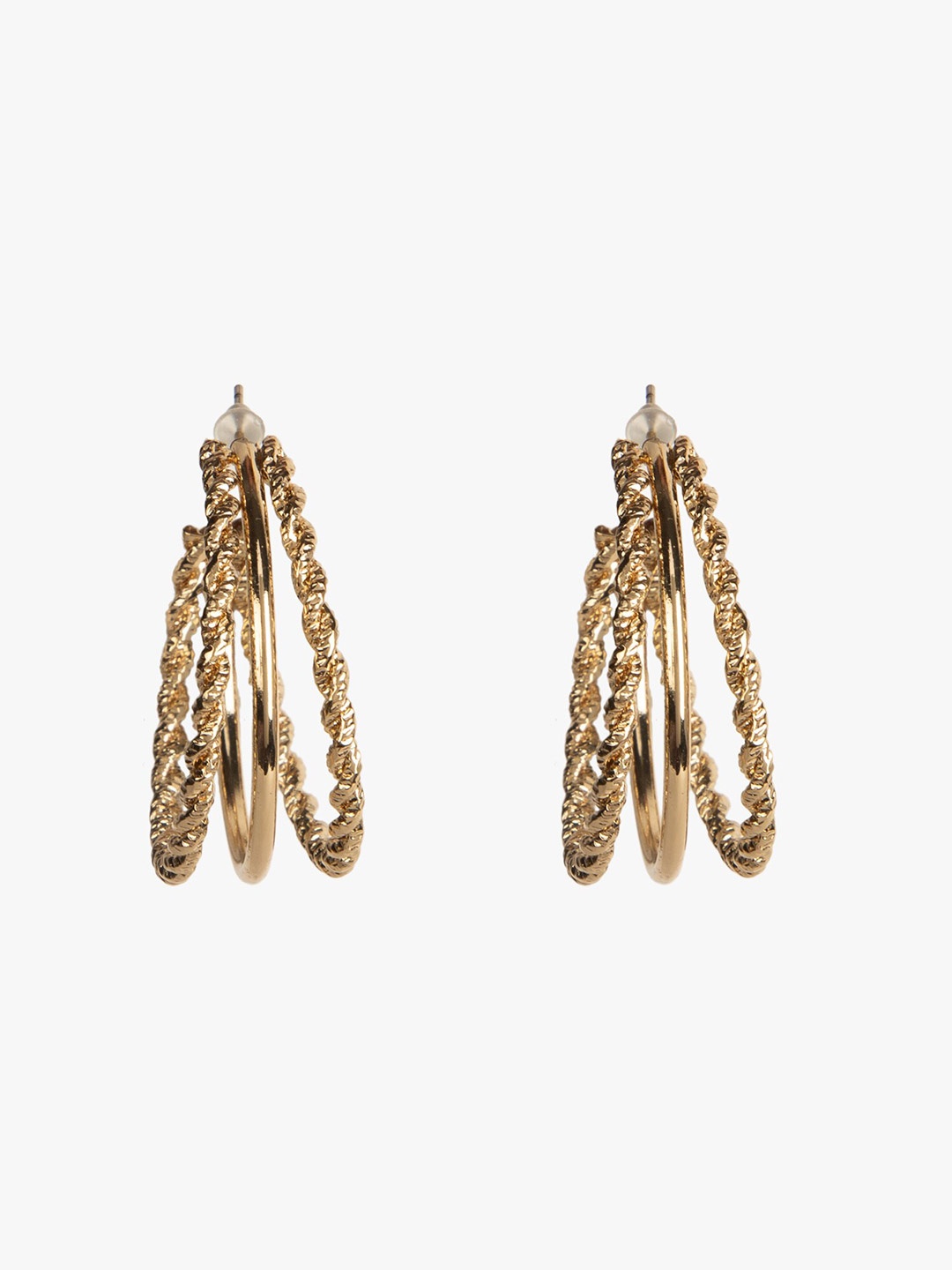 

Kazo Gold Plated Half Hoop Earrings