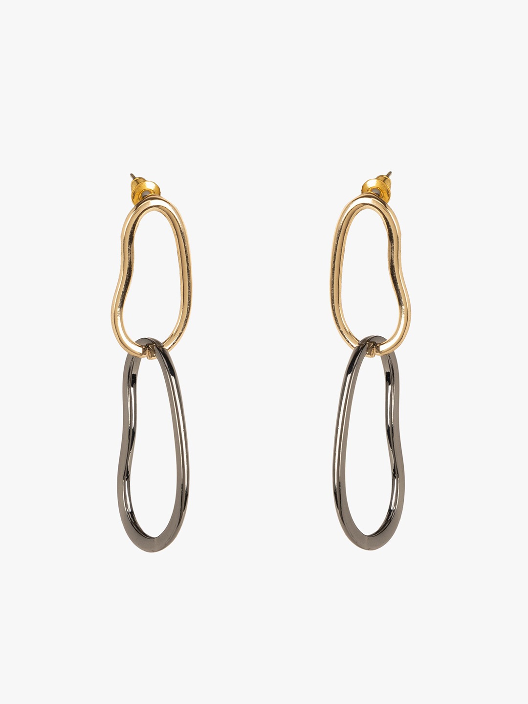 

Kazo Gold Plated Contemporary Drop Earrings