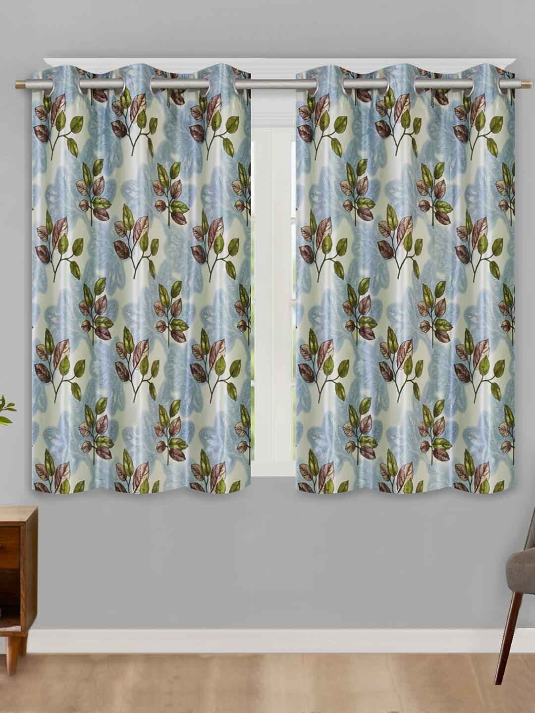 

Aura Blue & White 2 Pieces Floral Window