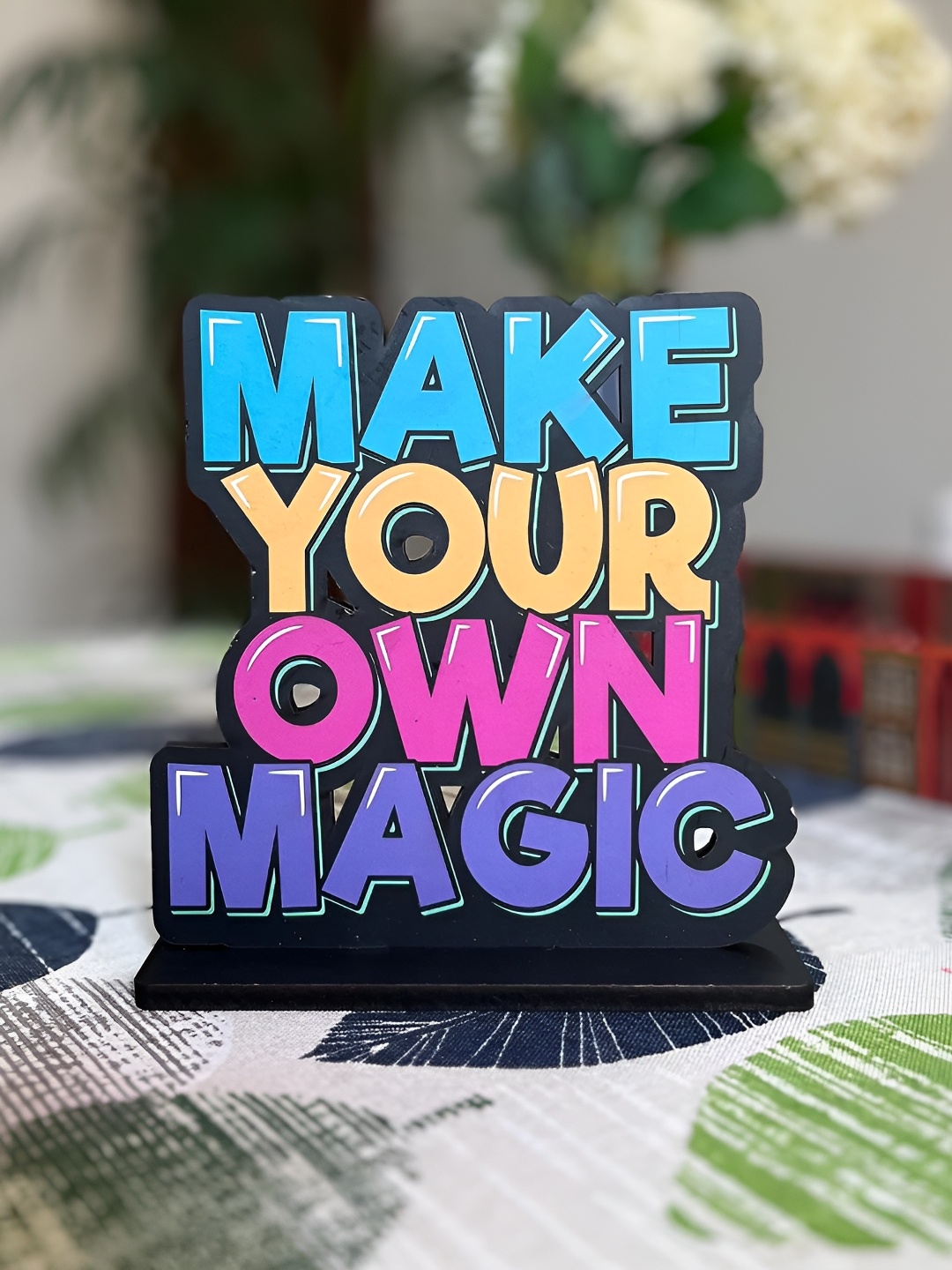 

Kastner Black & Blue Make Your Own Magic Wooden Figurine Showpiece