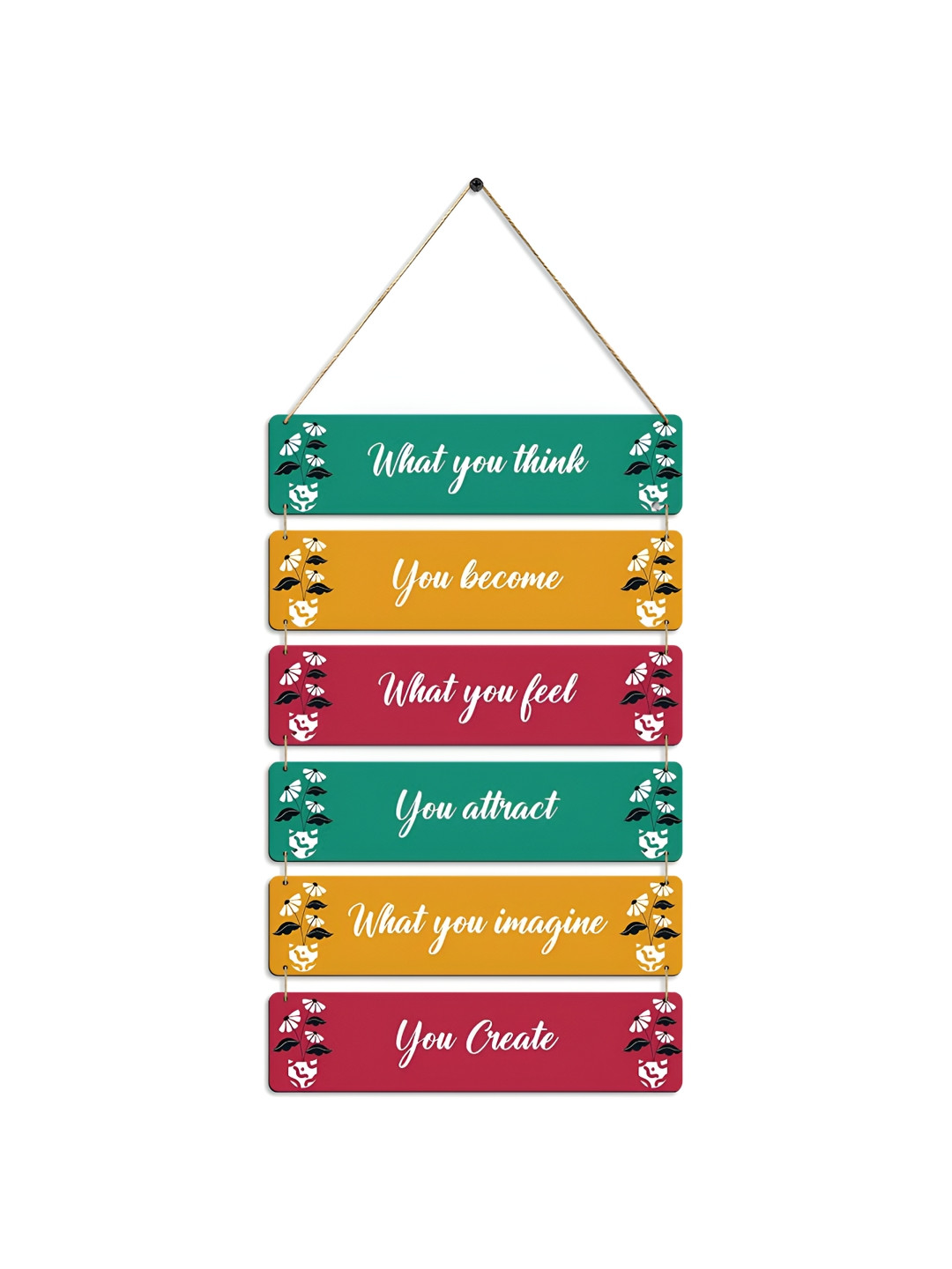 

Kastner Yellow & Green Typography Printed Hanging Wall Decor