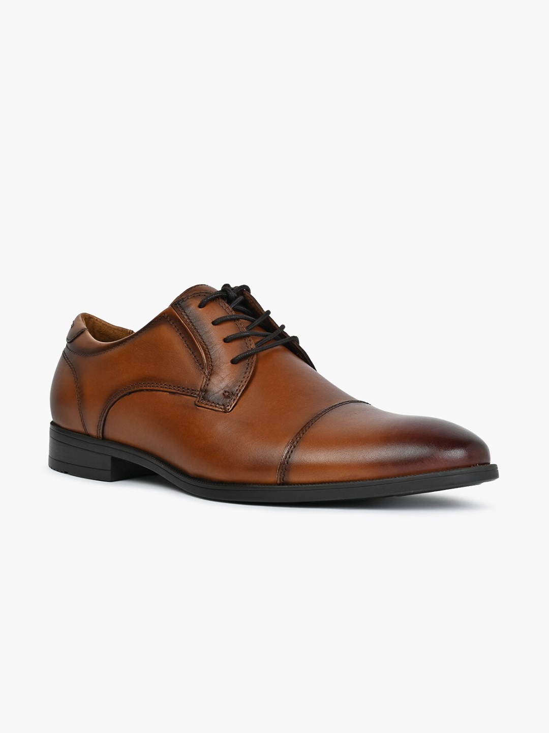 

ALDO Men Leather Formal Derbys, Tan