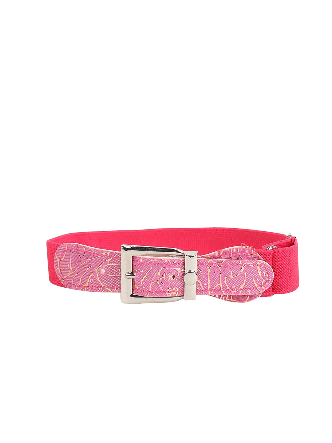 

Zacharias Unisex Kids Textured Belt, Pink