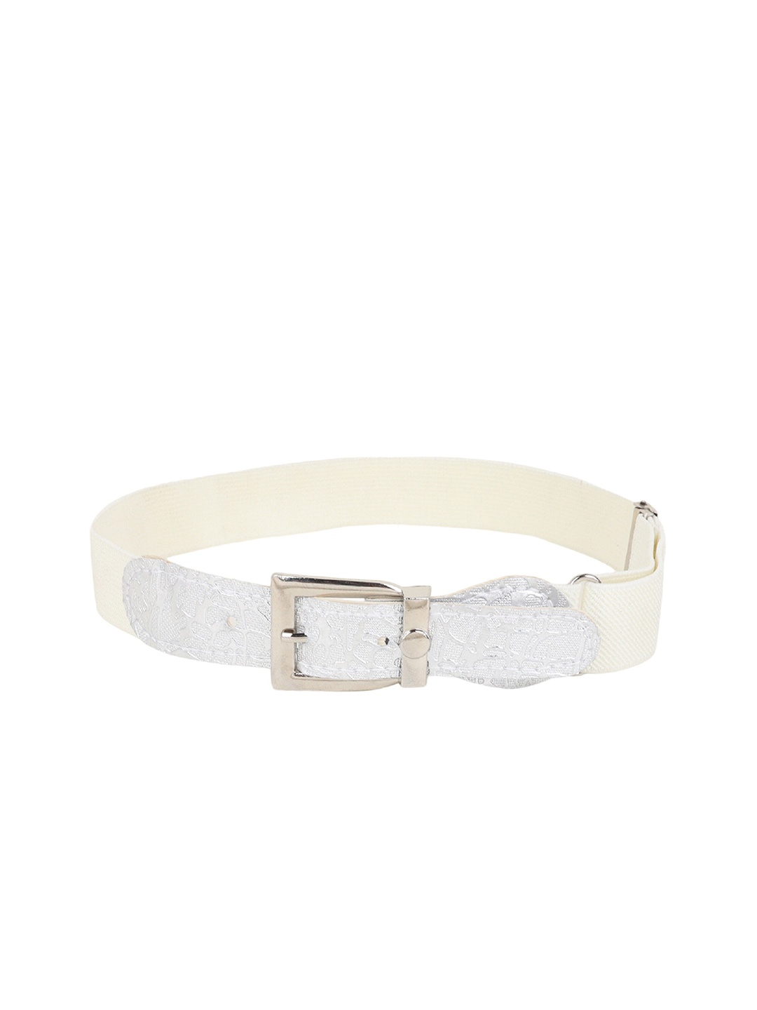 

Zacharias Kids Textured Belt, White