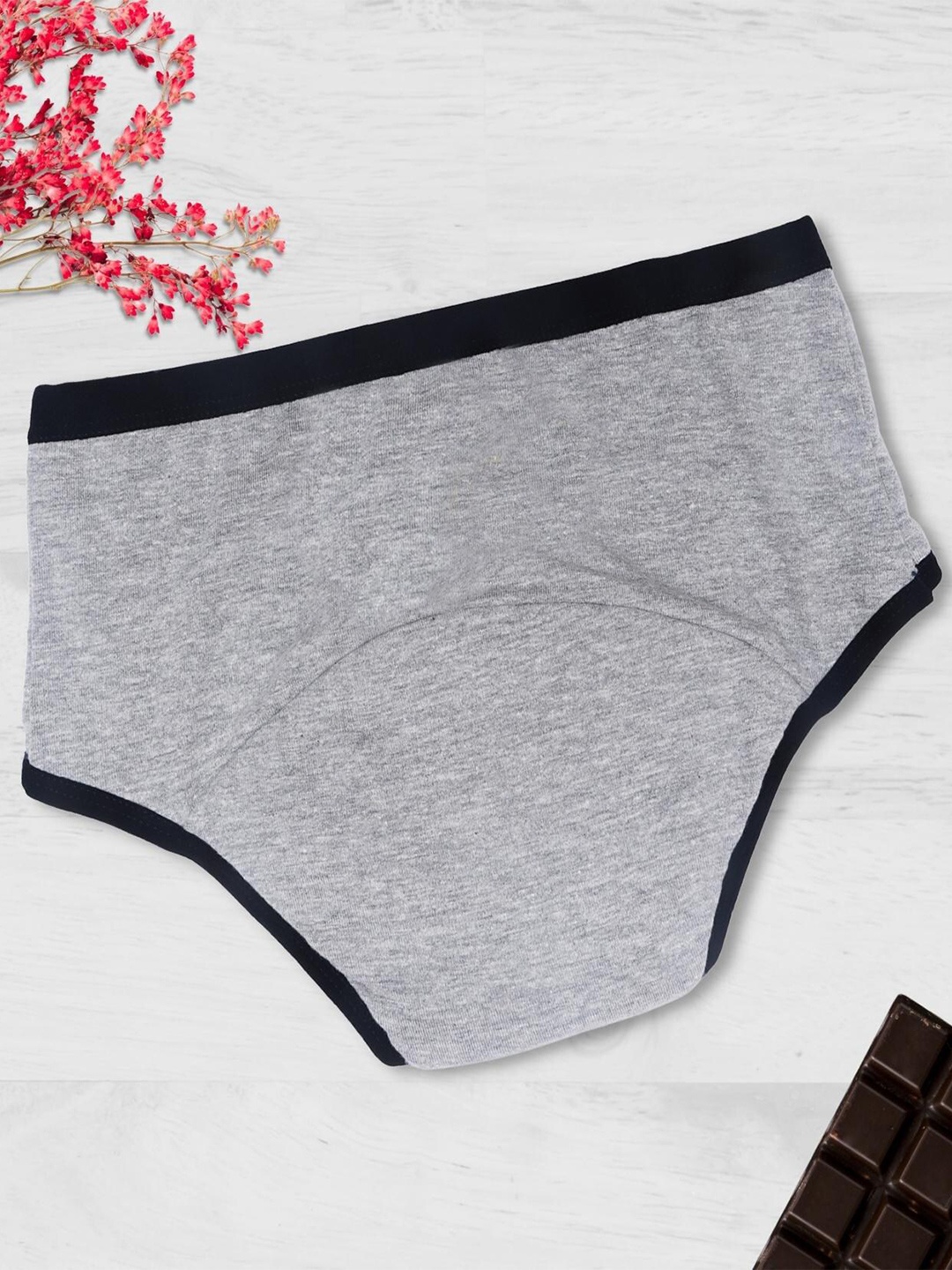 

Dchica Leakproof & Reusable Period Briefs DCPPDC9395/XXS, Grey melange