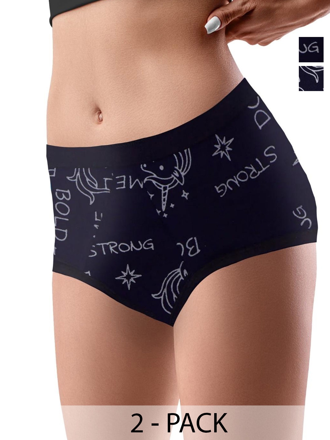 

Dchica Leakproof & Reusable Period Briefs Pack of 2, Blue
