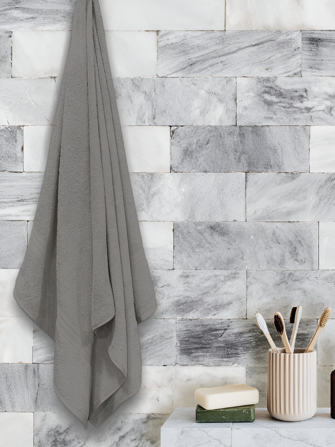 

Sassoon Anatolia Grey Terry Cotton Bath Towel
