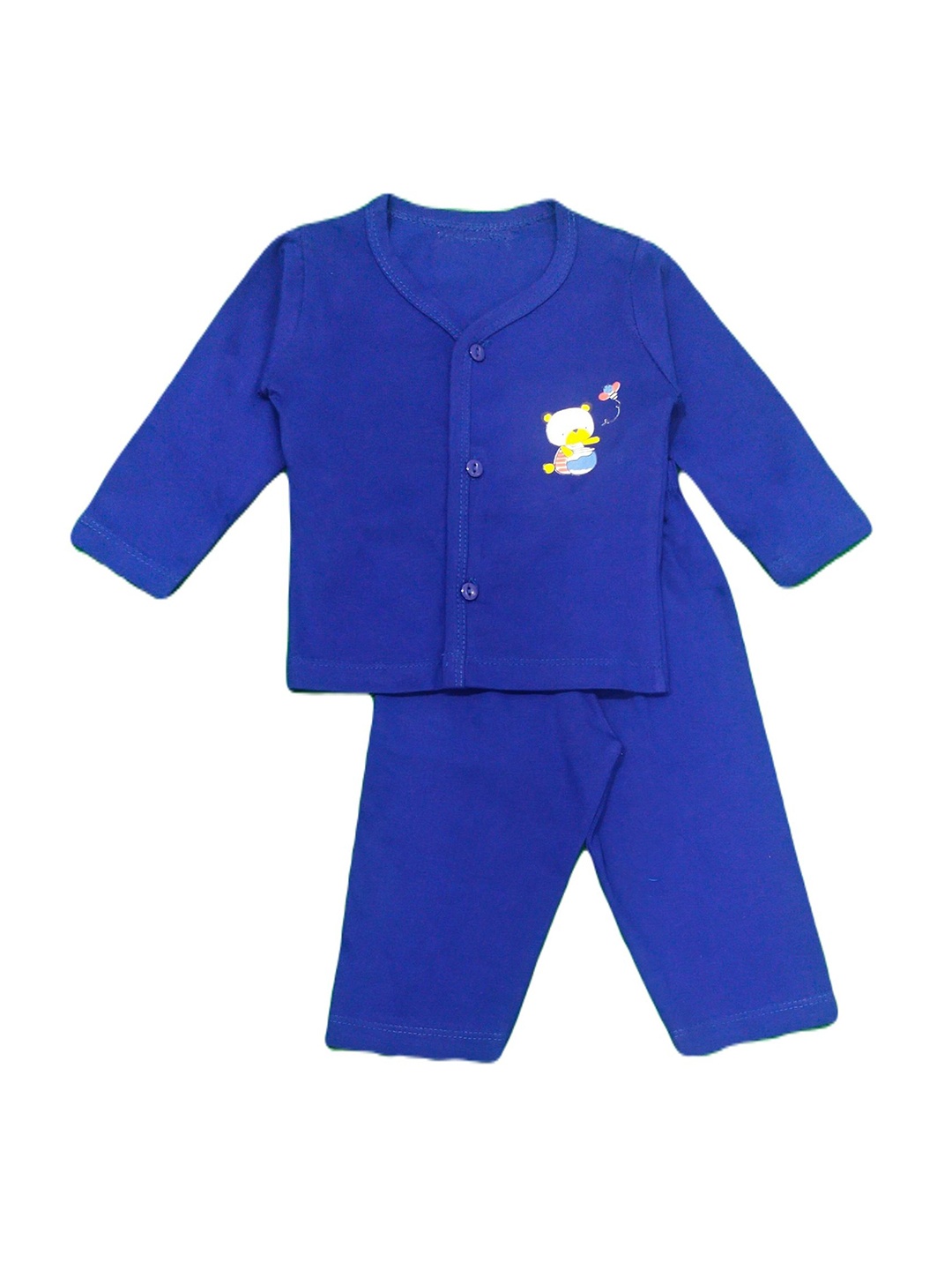 

BAESD Infants Pure Cotton Shirt with Trousers, Blue