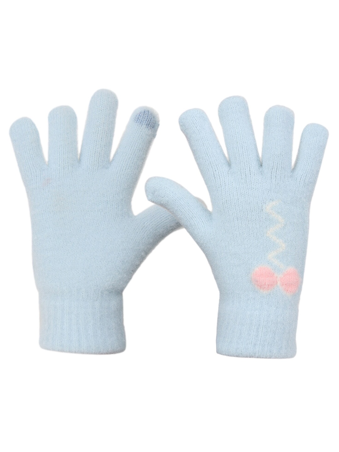 

Zacharias Women Patterned Touch Screen Hand Gloves, Blue