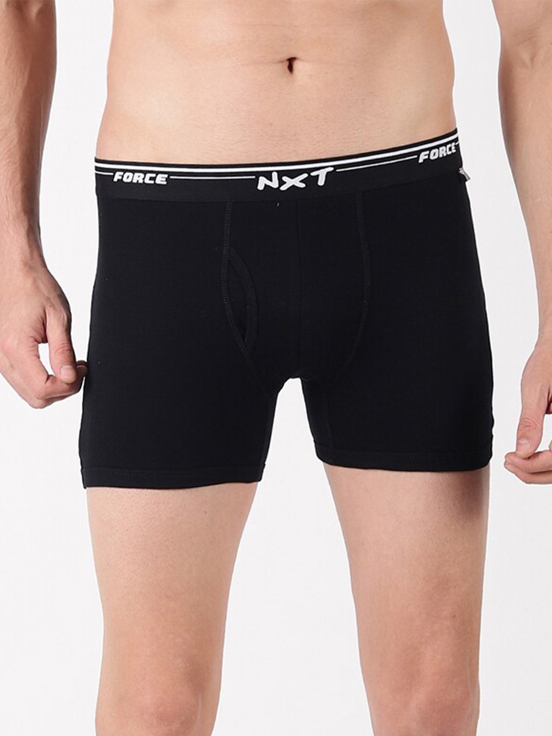 

Force NXT Brand Logo Detail Cotton Trunk- MNFR-222-BLACK-PO1-BLACK