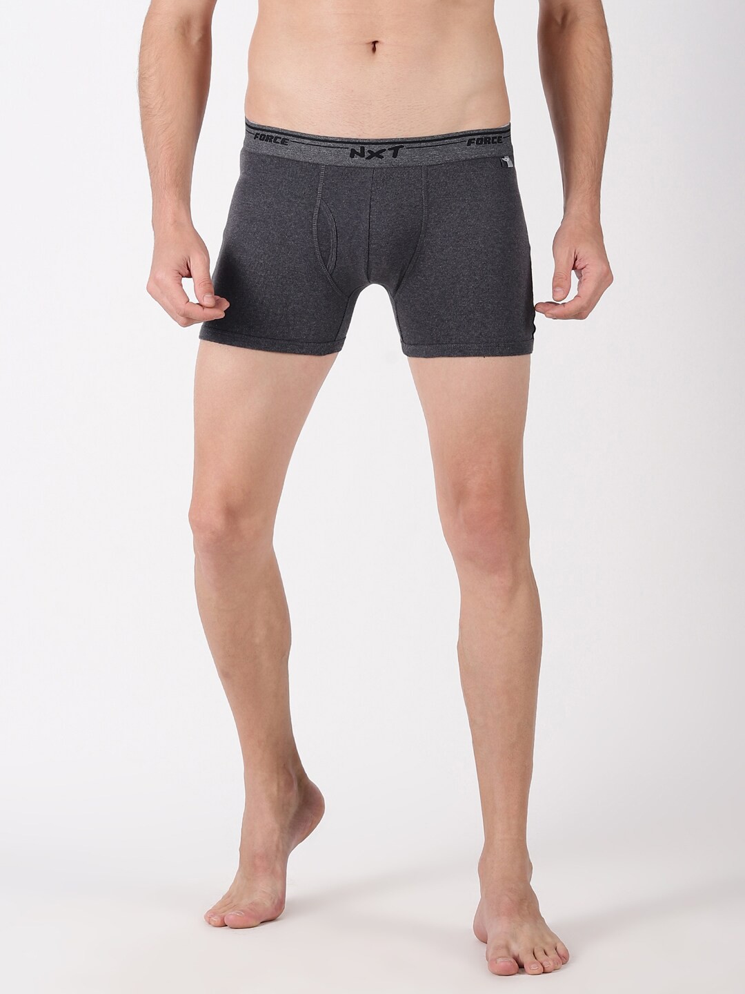 

Force NXT Outer Elastic Cotton Trunk MNFR-222-GRY-BLK-BLU-PO3-GRY-BLK-BLU, Grey