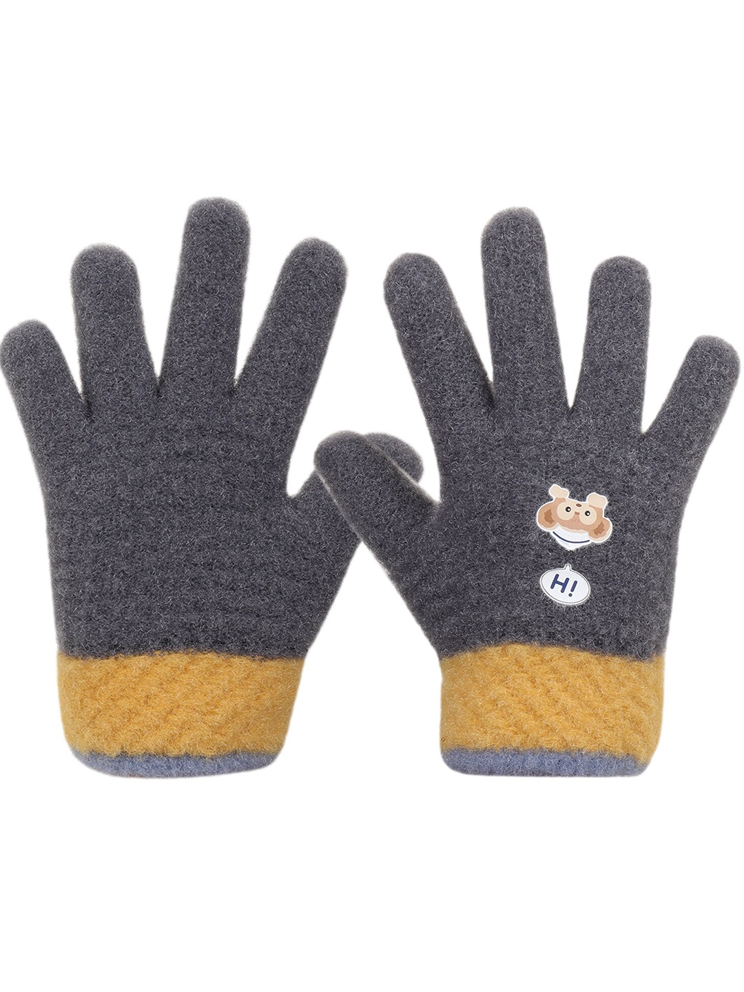 

Zacharias Kids Patterned Windstorm Gloves, Grey