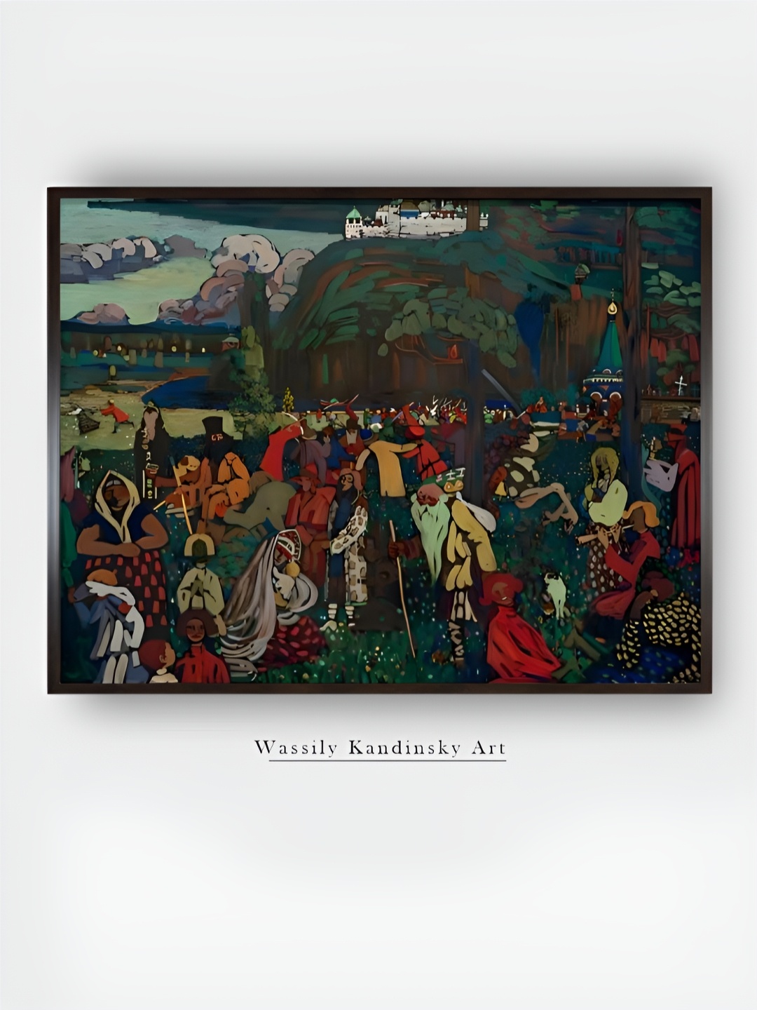 

The Art House Green Wooden Wall Paintings
