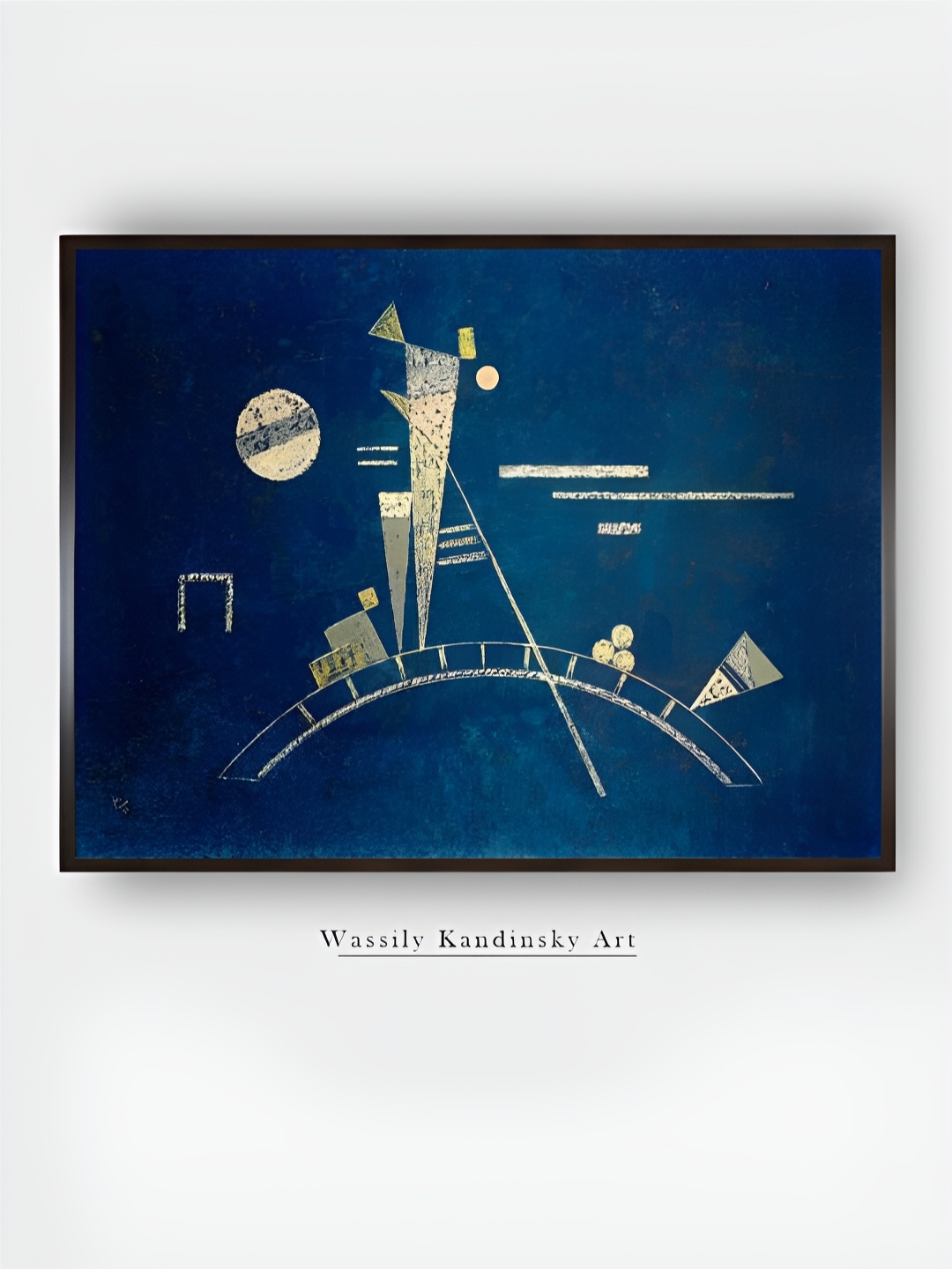 

The Art House Blue & Cream-Coloured Wooden Wall Paintings