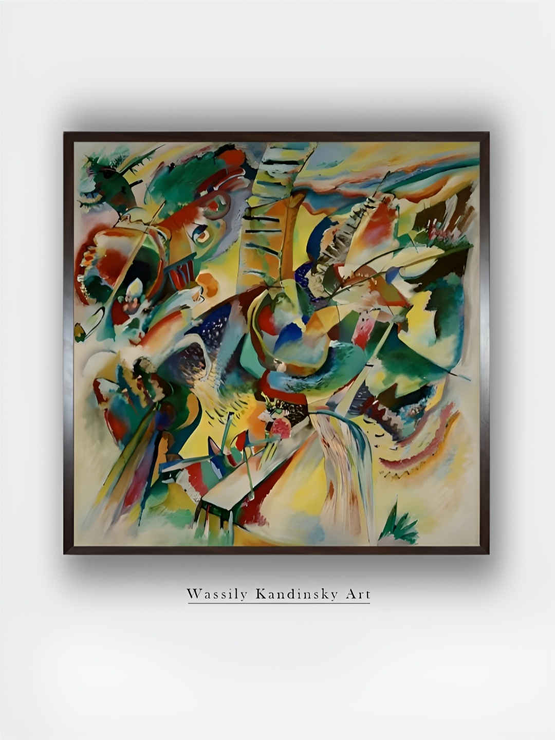 

The Art House Cream-Coloured & Blue Abstract Canvas Wall Paintings