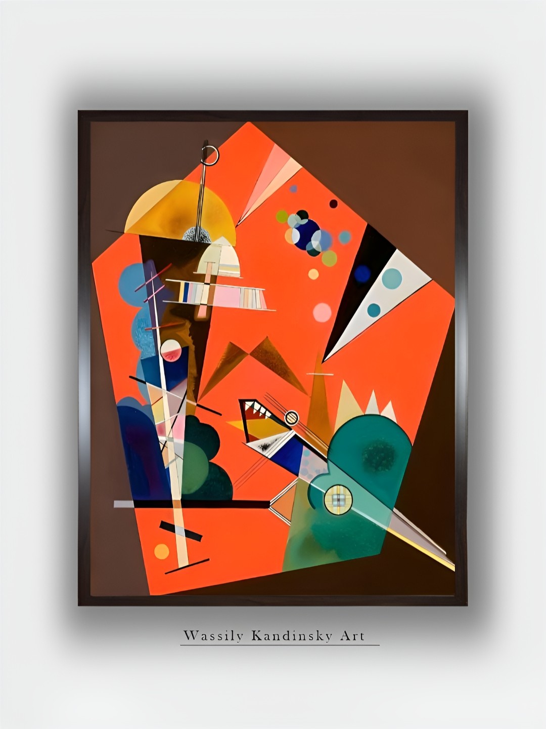 

The Art House Orange & Green Canvas Wall Paintings