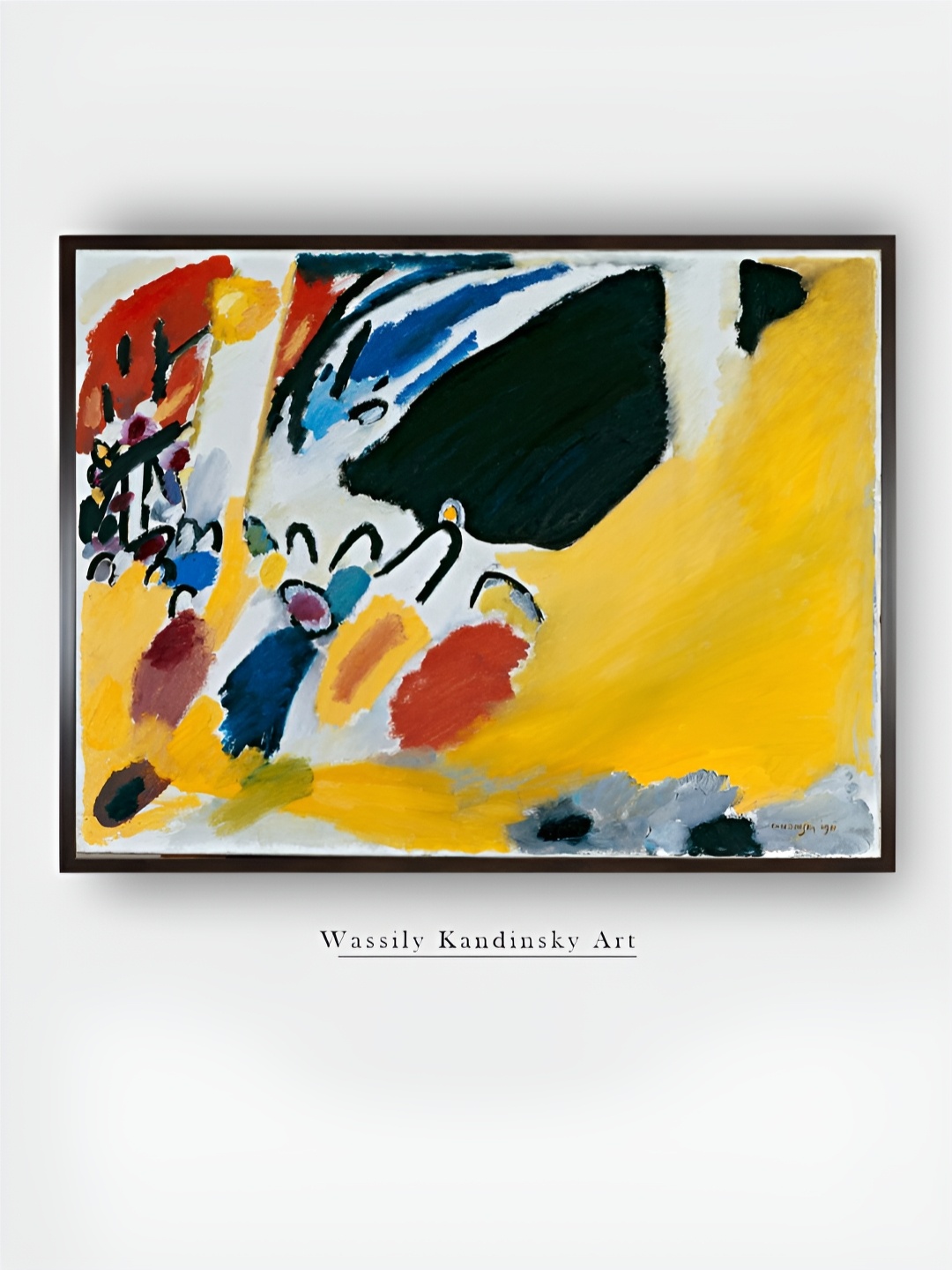 

The Art House Yellow & Blue Abstract Canvas Wall Paintings