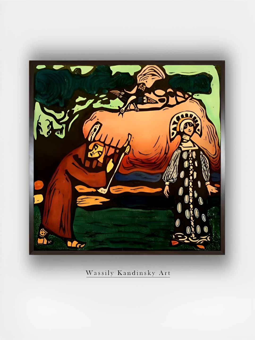 

The Art House Black & Orange Canvas Wall Paintings