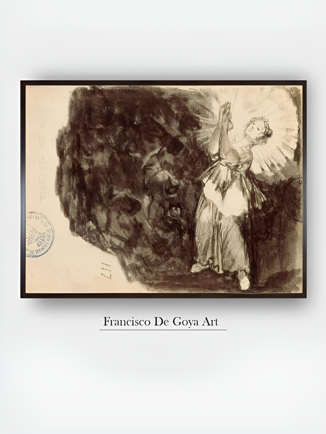 

The Art House Black & White Wooden Religious Wall Paintings