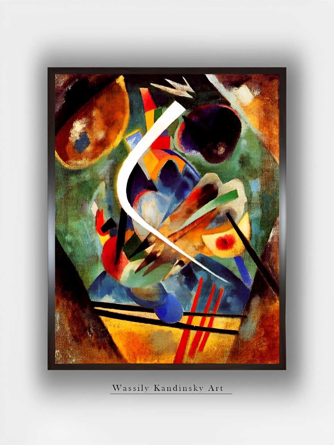 

The Art House Red & Green Wooden Painting Wall Art