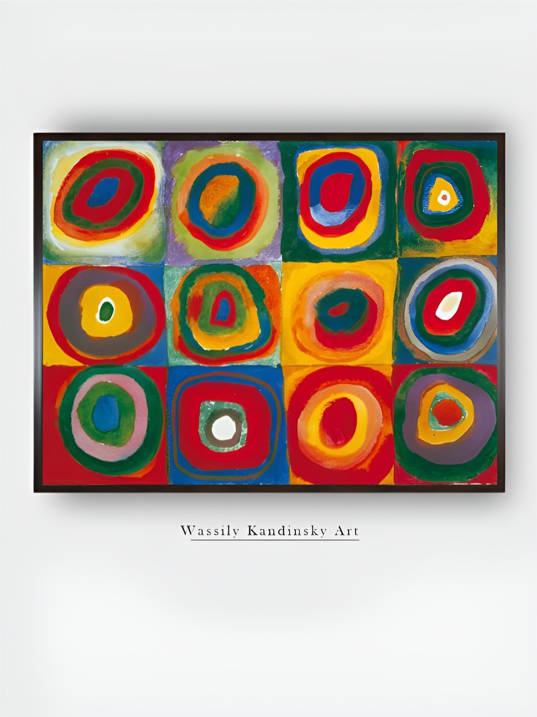 

The Art House Red & Green Colour Study Wooden Painting Wall Art