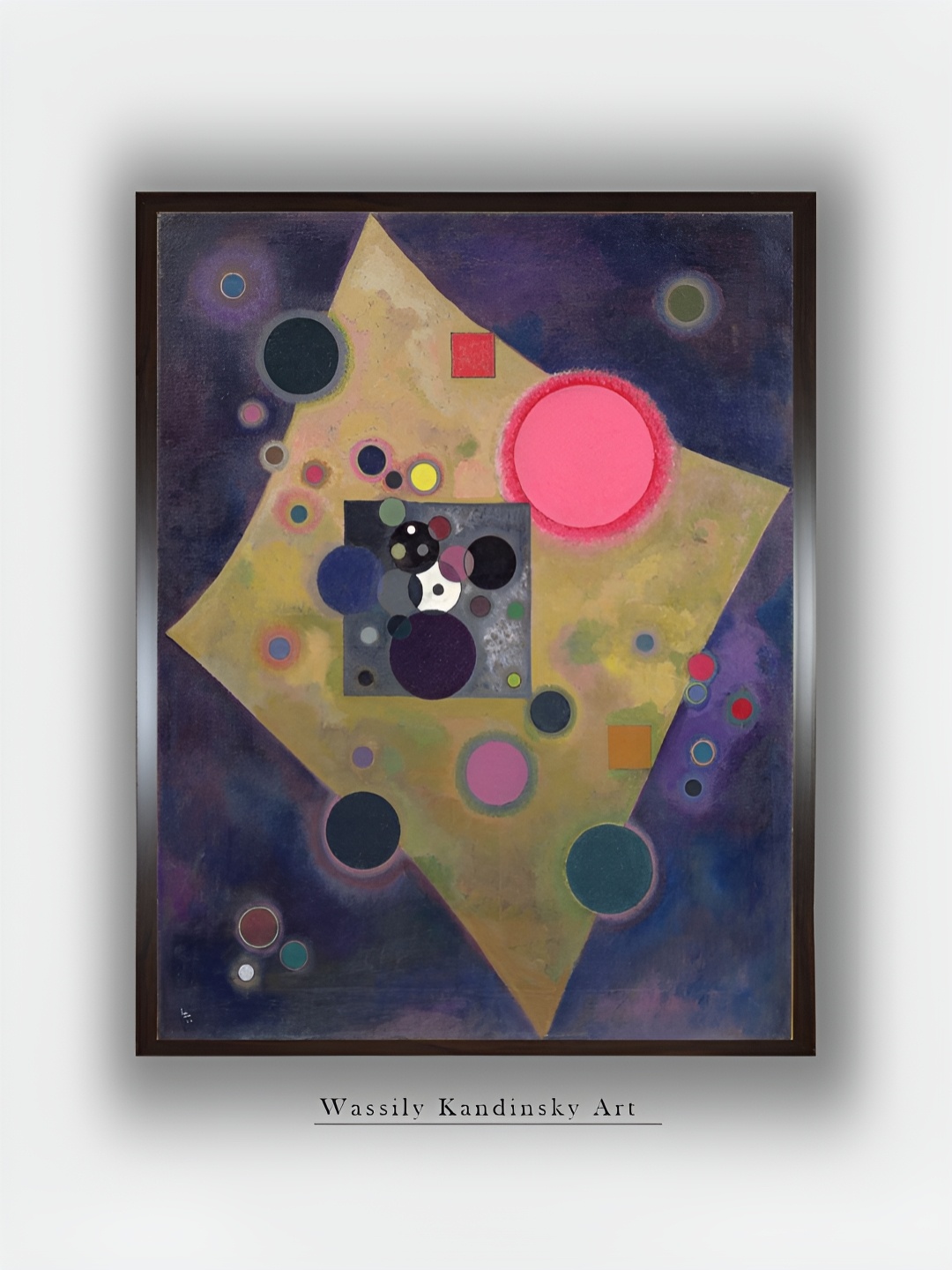 

The Art House Purple & Beige Accent En Rose Wooden Photographic Wall Art