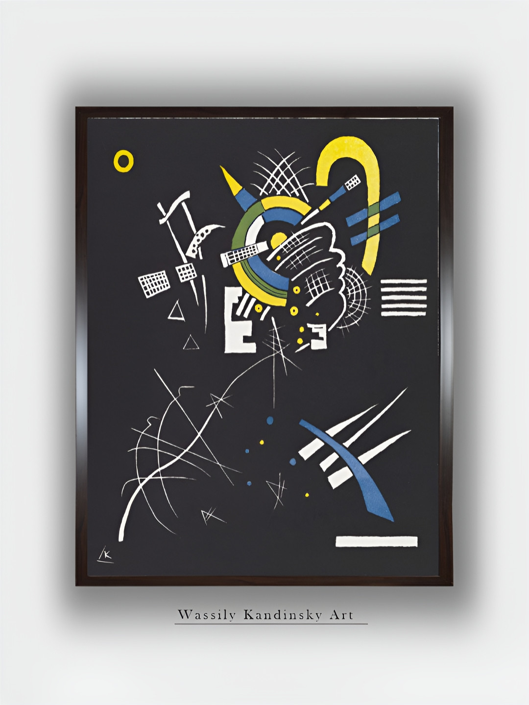 

The Art House Black & Blue Kleine Welten Wooden Painting Wall Art