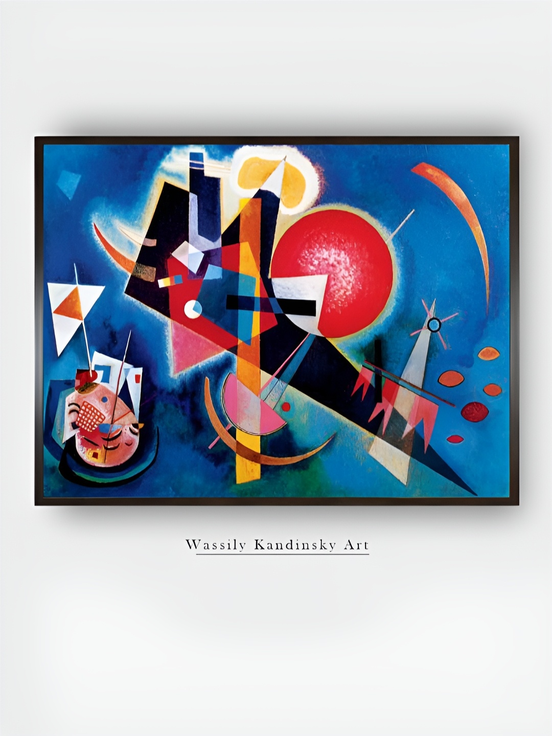 

The Art House Blue & Red Wooden Painting Wall Art