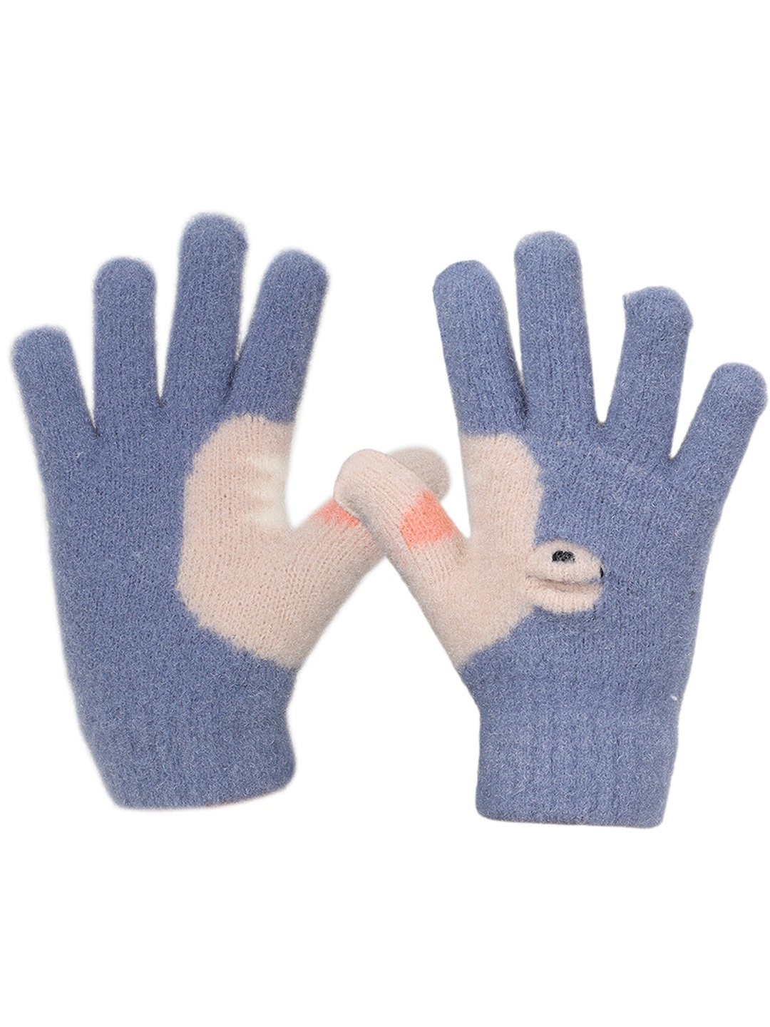 

Zacharias Kids Patterned Winter Gloves, Blue