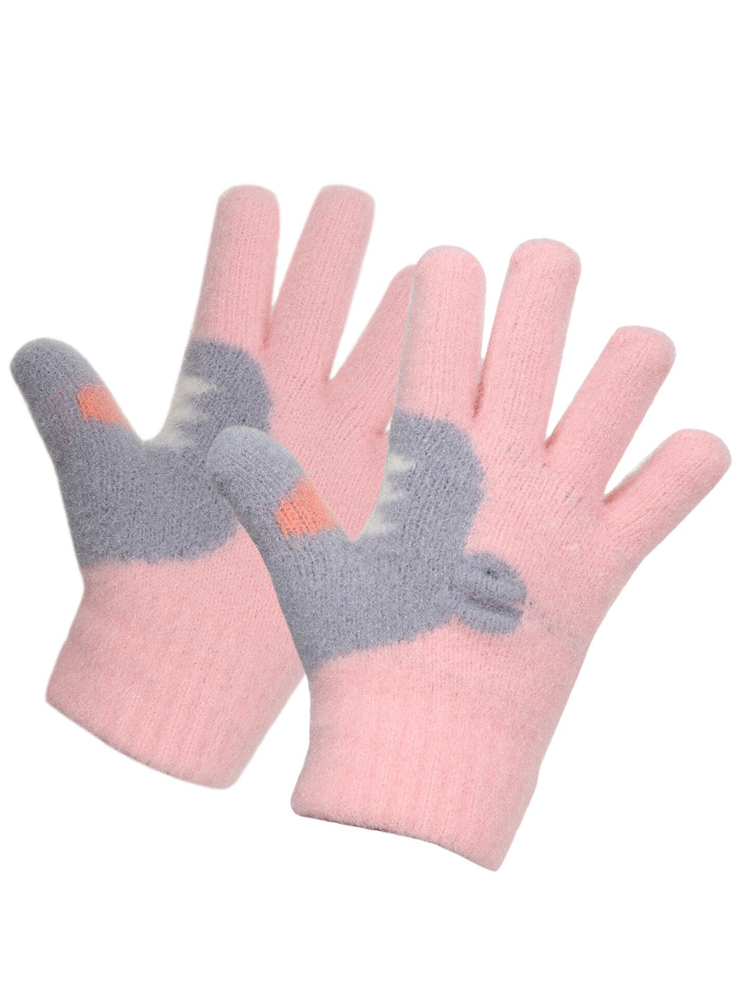 

Zacharias Kids Patterned Winter Gloves, Pink