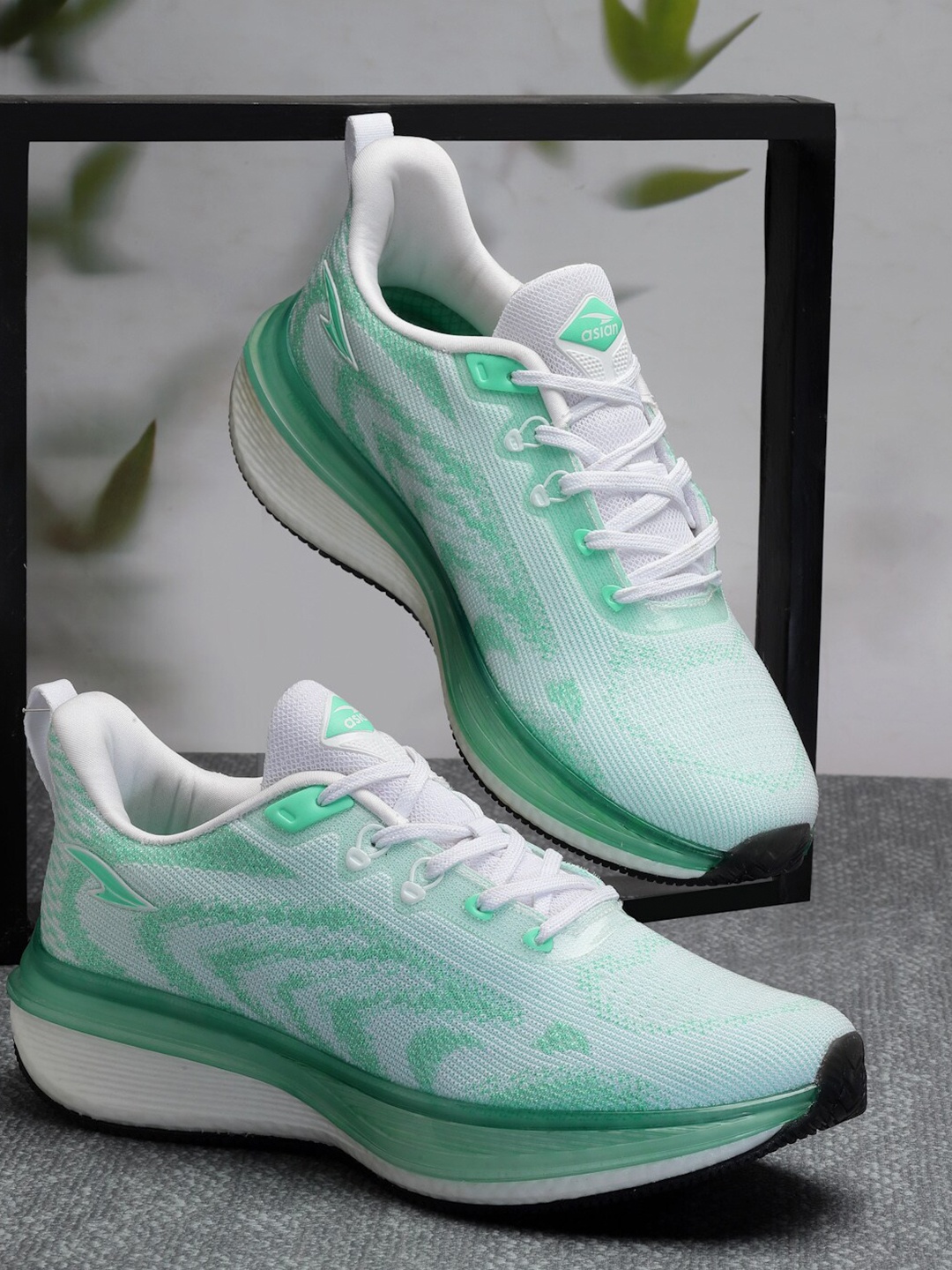 

ASIAN Men LIGHTFOAM-02 Running Shoes, White