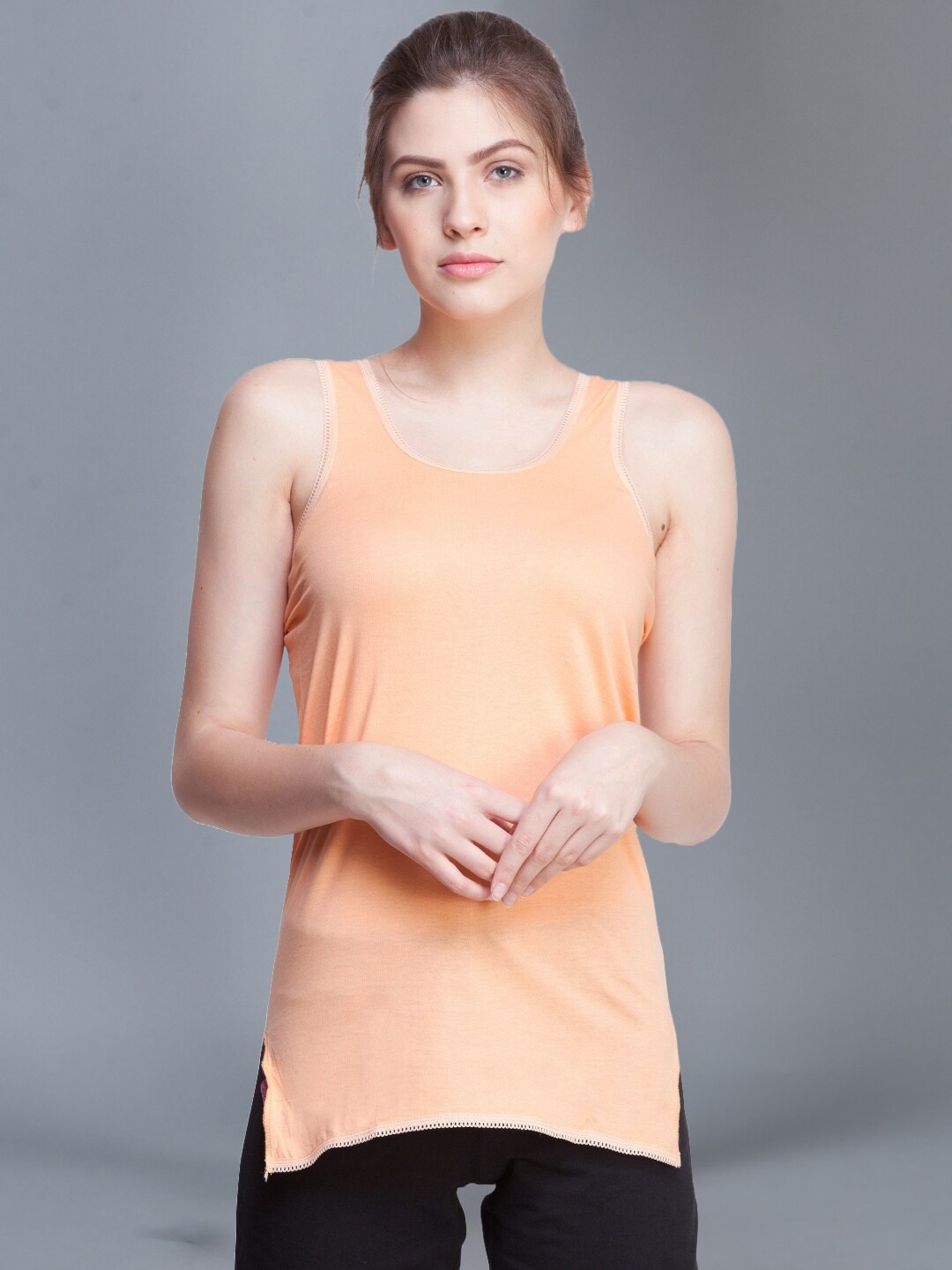 

Dollar Missy Pack of 1 Combed Cotton Camisole, Orange