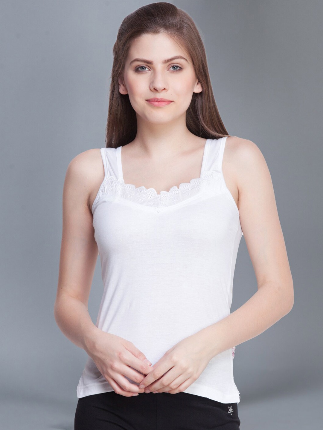 

Dollar Missy Pack of 1 Combed Cotton Camisole, White