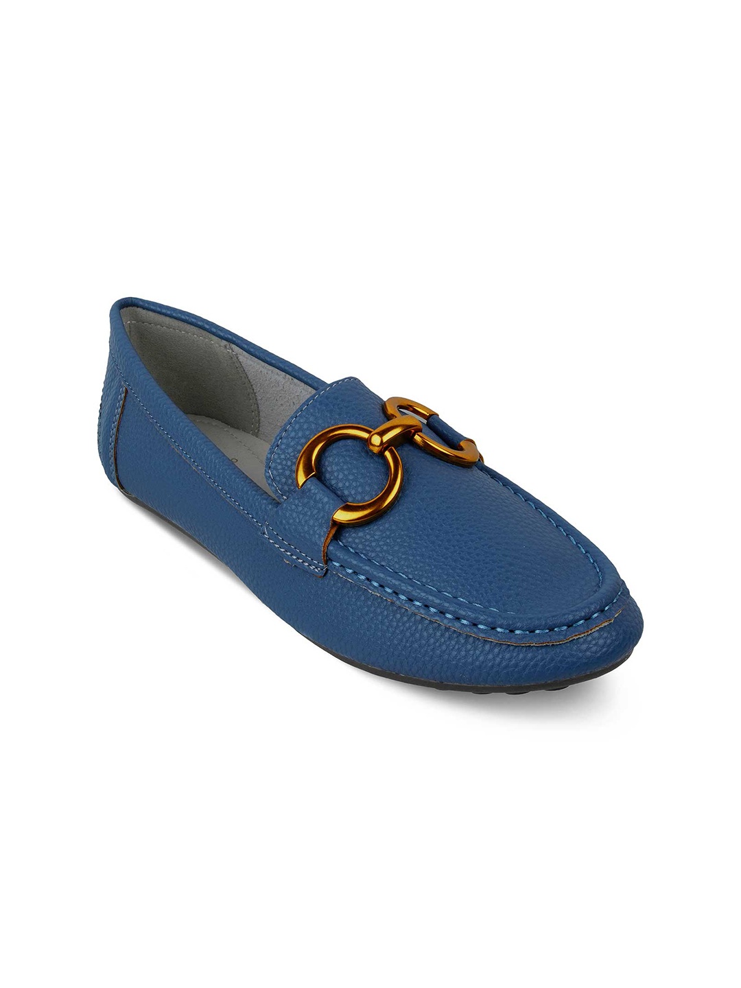 

Tresmode Embellished Round-Toe Slip-On Ballerinas, Blue