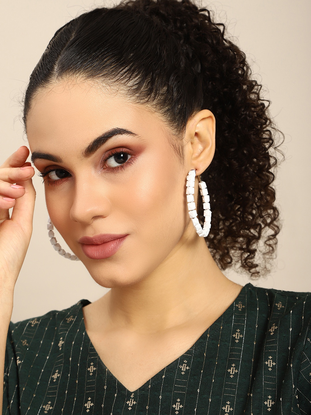 

Anouk Silver-Plated Circular Hoop Earrings